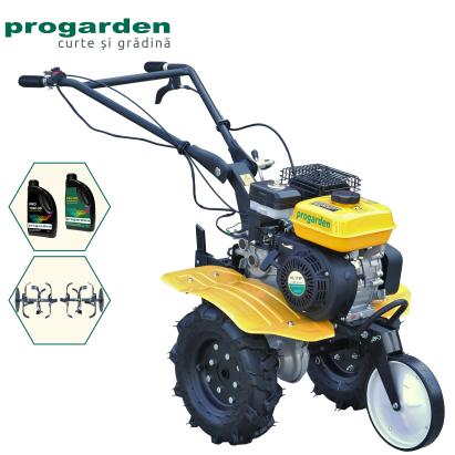 Motocultor ProGARDEN Campo 703, 7 CP, cu 2L ulei inclus
