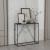 Masă consolă Austevoll 90x30x80 cm neagră, design modern