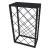 Raft pentru vin Amasia din metal negru 74x45x22 cm, [en.casa]