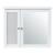 Dulap de baie cu oglindă Karlsøy 50x60x15 cm, alb, montaj pe perete