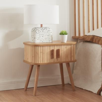 Nachttisch Nordkapp mit 2 Türen [en.casa]