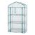 Mini seră pentru balcon cu 3 rafturi, 125x69x49 cm, albă, [en.casa]