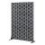 Paravan exterior Basciano din otel galvanizat 180x120 cm, negru