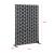 Paravan exterior Basciano din otel galvanizat 180x120 cm, negru