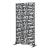 Paravan decorativ Bernalda 180x90 cm din otel galvanizat negru