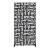 Paravan decorativ Bernalda 180x90 cm din otel galvanizat negru