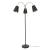 Stehleuchte Wycombe 3-flammig Schwarz / Goldfarben [lux.pro]