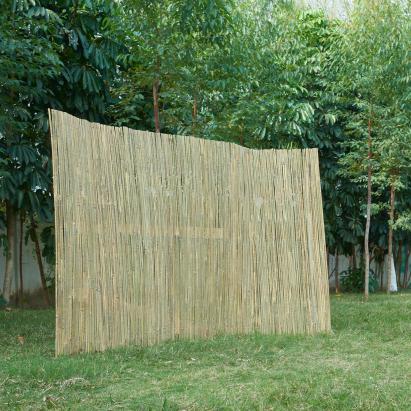 Gard din bambus natural Baarle 180x500 cm, paravan exterior