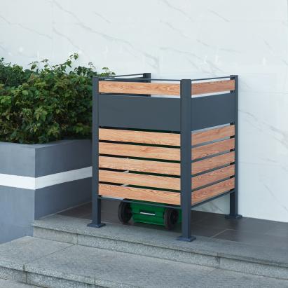 Masca tomberon Uusikaupunki 120x91x91 cm antracit aspect lemn