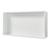 Nisă de perete încastrată pentru baie 62x32x10 cm, alb mat