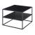Couchtisch Solund mit Ablage 60x60x45 cm Schwarz, matt [en.casa]