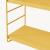 Raft de perete modular galben cu 3 polite din otel [en.casa]