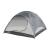 Cort de camping pentru 2 persoane, gri, cu supratentă și plase anti-insecte