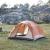 Cort camping pentru 2 persoane, impermeabil, maro ruginiu, pro.tec