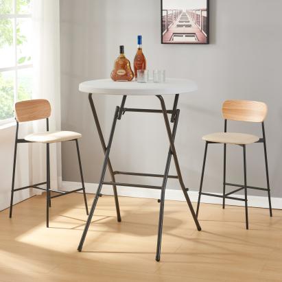 Masă pliabilă de bar Ljusnarsberg, albă, 80x110 cm, HDPE