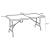 Masă pliantă de camping Ljusnarsberg 180x75x72 cm, albă, HDPE