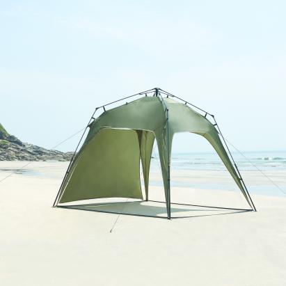 Pavilion pliabil cu iluminare LED 2,5x2,5 m verde pro.tec