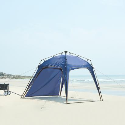 Pavilion pliabil cu iluminare LED 2,5x2,5 m albastru pro.tec