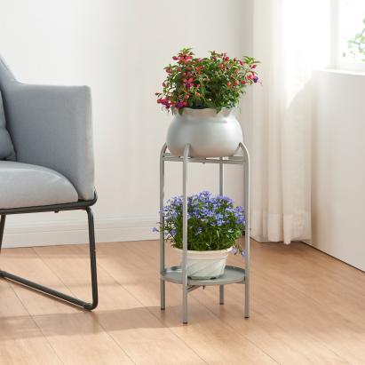 Blumenständer Altena 80,5x40x40 cm Grau [en.casa]