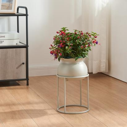 Blumenständer Assen 31,5x19,5 cm Hellgrau [en.casa]