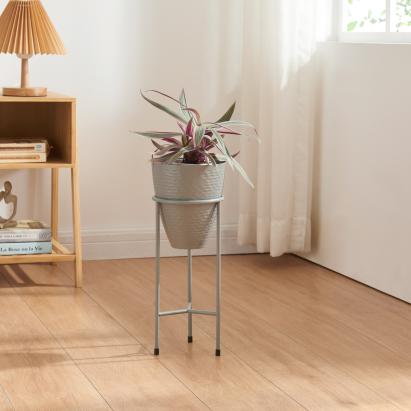 Blumenständer Asten 40,5x16 cm Grau [en.casa]
