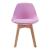 Kinderzimmerstuhl Elvdal 2er Set gepolstert Rosa [en.casa]
