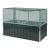 Hochbeet mit Netz Alblasserdam 174x90x118 cm Anthrazit [en.casa]