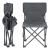 Set mobilier camping pliabil 3 piese Banz, gri, cu 2 scaune si masa