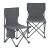 Set mobilier camping pliabil 3 piese Banz, gri, cu 2 scaune si masa