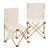 Set mobilier camping pliabil Banz, 3 piese, bej, cu 2 scaune si masa