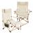 Set mobilier camping Bellante cu 2 scaune pliabile si masa, bej