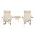 Set mobilier camping Bellante cu 2 scaune pliabile si masa, bej