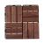 Set 10 dale deck din lemn de acacia maro, montaj click, 30 x 30 cm