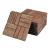 Set 10 dale deck din lemn de acacia Alliste, 30 x 30 cm, natur