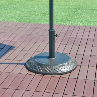 Suport pentru umbrelă de soare Bisegna din beton, bronz, 25 kg