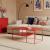 Couchtisch Solund 90x60x45 cm Rot [en.casa]