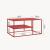 Couchtisch Solund 90x60x45 cm Rot [en.casa]