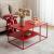 Couchtisch Solund 90x60x45 cm Rot [en.casa]