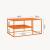 Couchtisch Solund 90x60x45 cm Orange [en.casa]