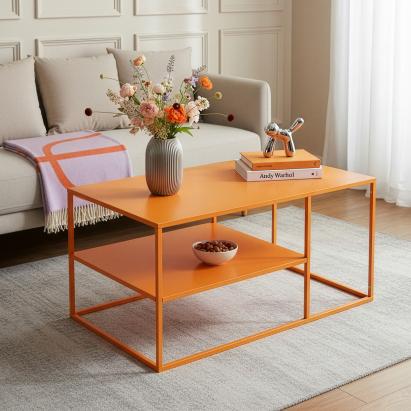 Couchtisch Solund 90x60x45 cm Orange [en.casa]