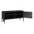 Sideboard Pyhtää 118x40x60cm Stahl Schwarz [en.casa]