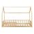 Hausbett Hesel mit Rausfallschutz 90x200cm Holzoptik [en.casa]