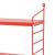 Modulares Wandregal Strängnäs Rot [en.casa]