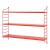 Modulares Wandregal Strängnäs Rot [en.casa]