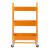 Küchenrollwagen Pyhäntä mit 3 Ebenen Orange [en.casa]