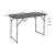 Masă pliabilă reglabilă pe înălțime Adelfia 120x60 cm, neagră