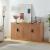 Sideboard Varkaus 75x140x40cm MDF Eichenoptik [en.casa]