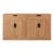 Sideboard Varkaus 75x140x40cm MDF Eichenoptik [en.casa]