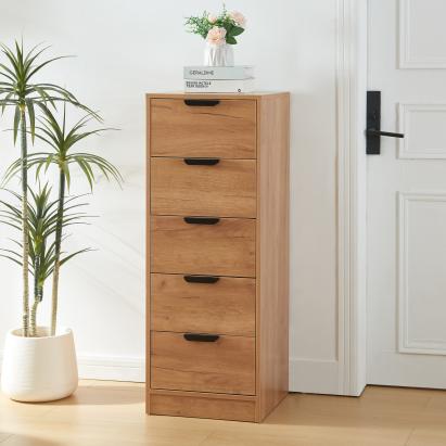 Kommode Varkaus 108x40x40 cm Eichenoptik [en.casa]