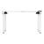 Höhenverstellbares Tischgestell Kirkkonummi 135x55cm Weiß [pro.tec]